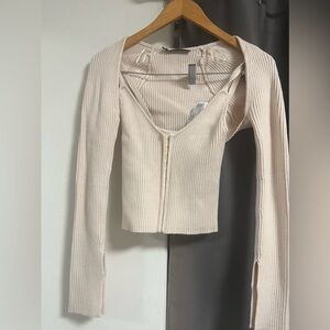 zara corset top with removable sleeves